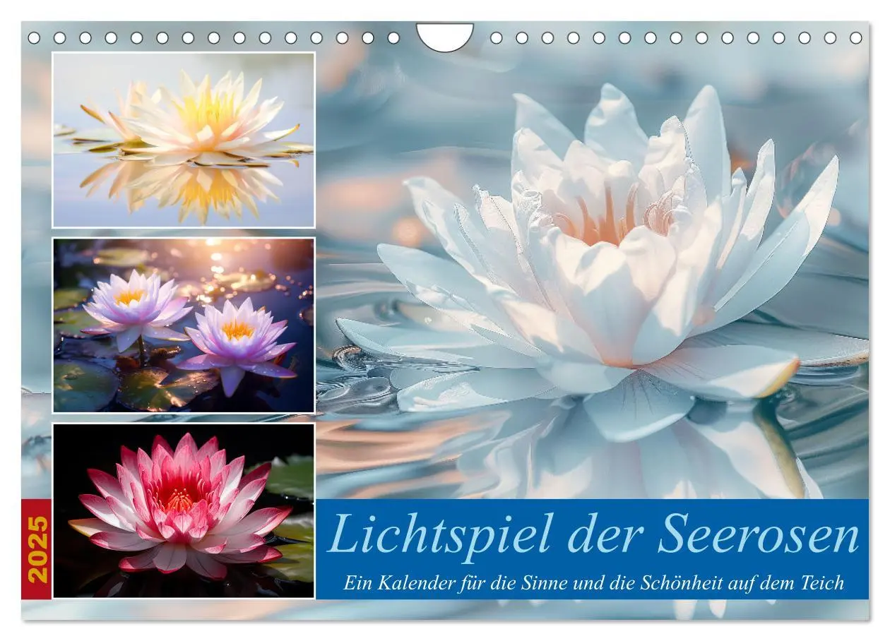 Cover: 9783457203675 | Lichtspiel der Seerosen (Wandkalender 2025 DIN A4 quer), CALVENDO...