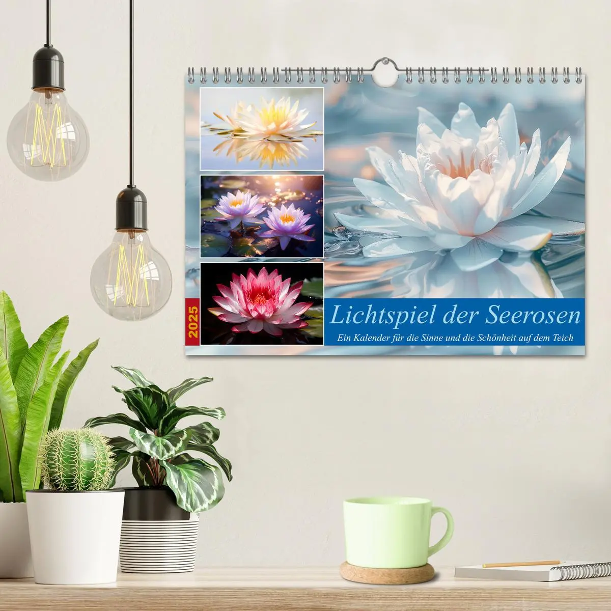 Bild: 9783457203675 | Lichtspiel der Seerosen (Wandkalender 2025 DIN A4 quer), CALVENDO...