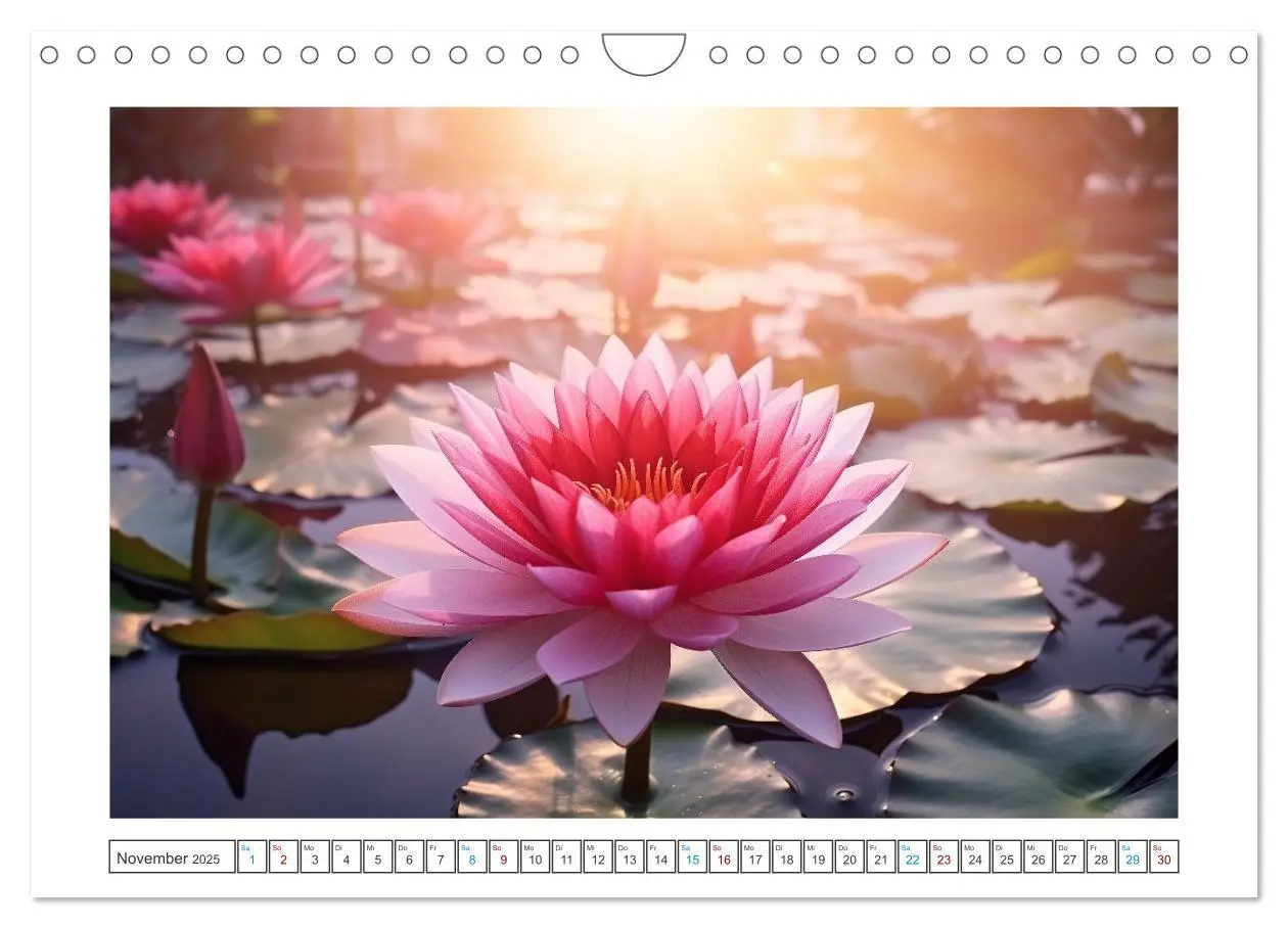 Bild: 9783457203675 | Lichtspiel der Seerosen (Wandkalender 2025 DIN A4 quer), CALVENDO...