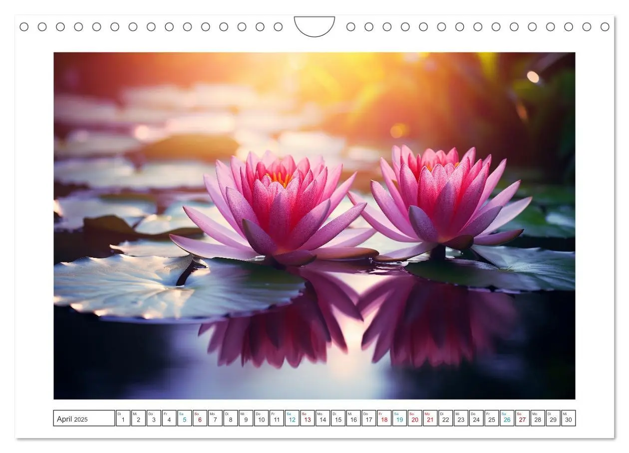 Bild: 9783457203675 | Lichtspiel der Seerosen (Wandkalender 2025 DIN A4 quer), CALVENDO...