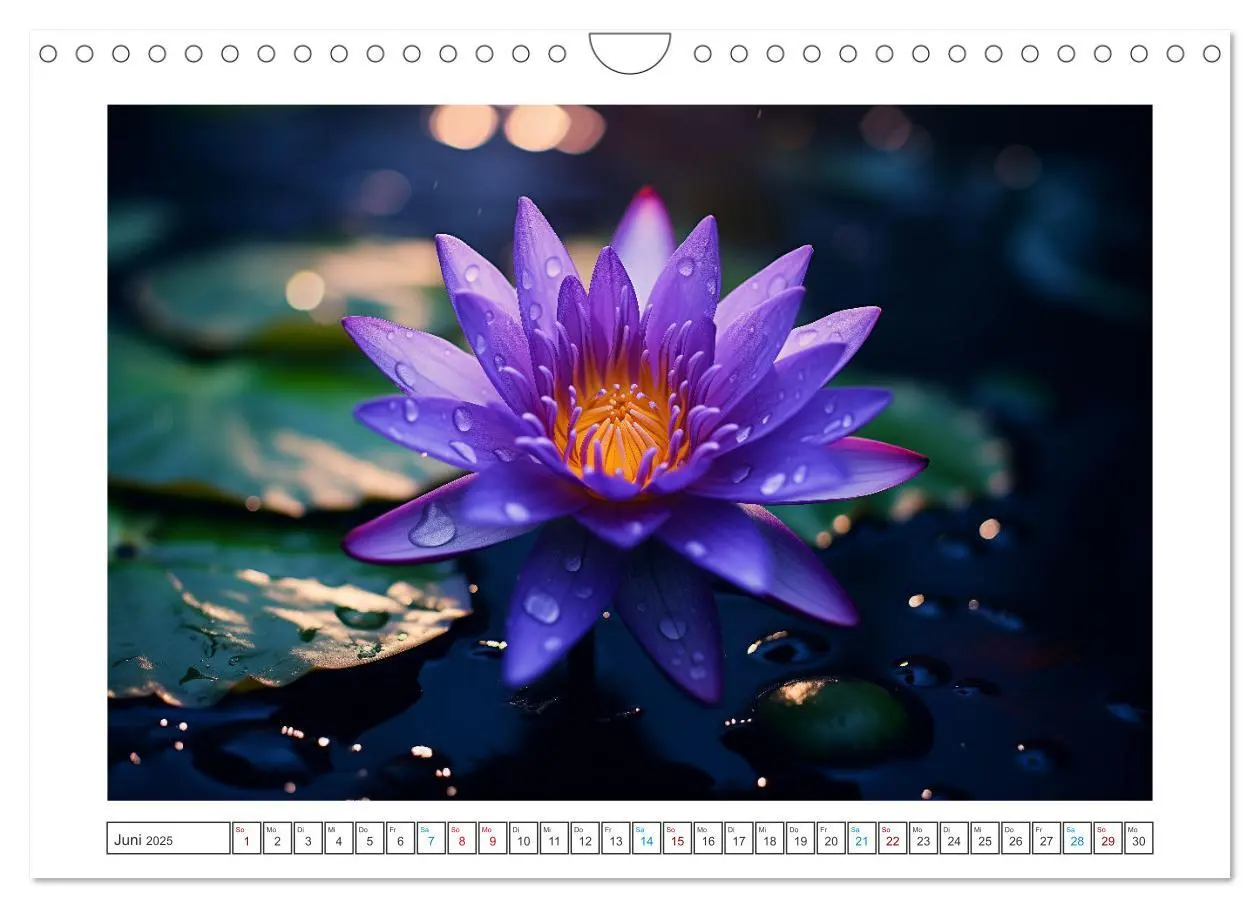 Bild: 9783457203675 | Lichtspiel der Seerosen (Wandkalender 2025 DIN A4 quer), CALVENDO...