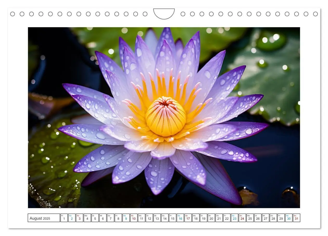 Bild: 9783457203675 | Lichtspiel der Seerosen (Wandkalender 2025 DIN A4 quer), CALVENDO...