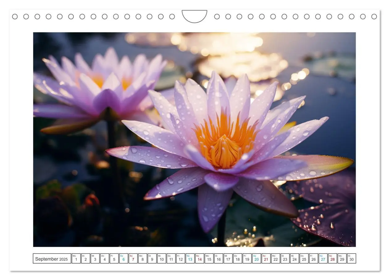 Bild: 9783457203675 | Lichtspiel der Seerosen (Wandkalender 2025 DIN A4 quer), CALVENDO...