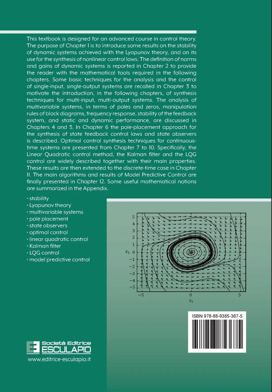 Rückseite: 9788893853675 | Advanced and Multivariable Control | Magni Lalo (u. a.) | Taschenbuch