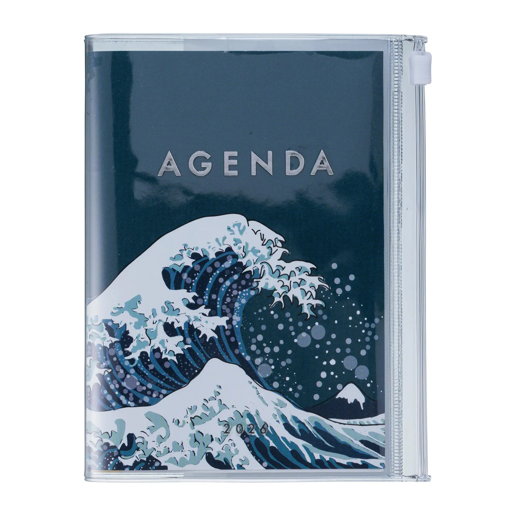 Bild: 4550045143775 | MARK'S 2025/26 Taschenkalender, A6 Japan / Wave // Navy | MARK'S Inc.
