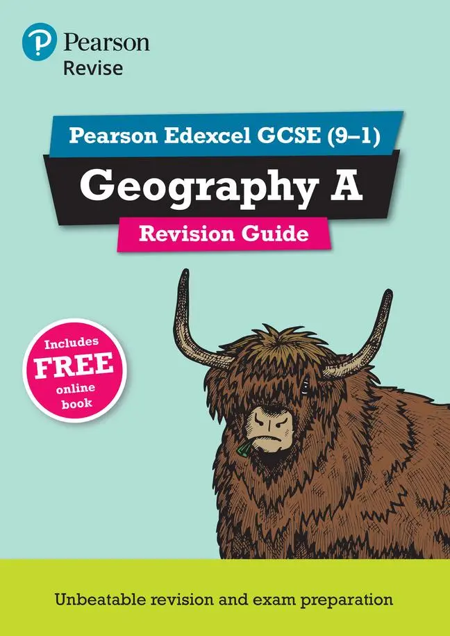 Cover: 9781292133775 | Pearson REVISE Edexcel GCSE Geography A Revision Guide: incl....