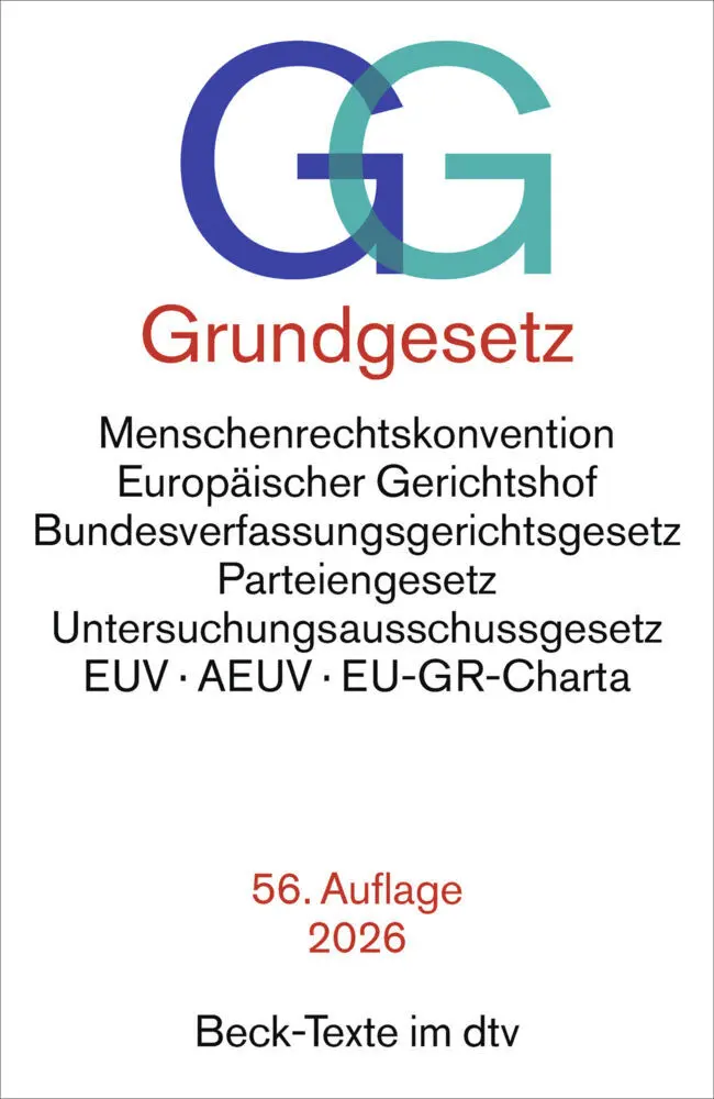 Cover: 9783423533775 | Grundgesetz. GG | Taschenbuch | Beck-Texte im dtv | 420 S. | Deutsch
