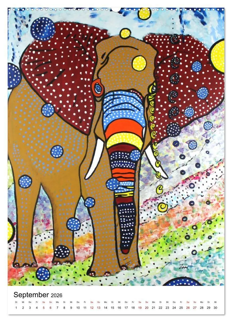 Bild: 9783516693775 | Pop Art Animals - Atelier Zippo (Wandkalender 2026 DIN A2 hoch),...