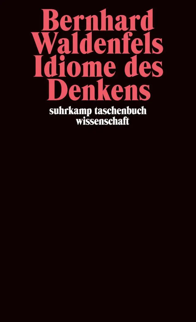Cover: 9783518293775 | Idiome des Denkens | Deutsch-Französische Gedankengänge II | Buch