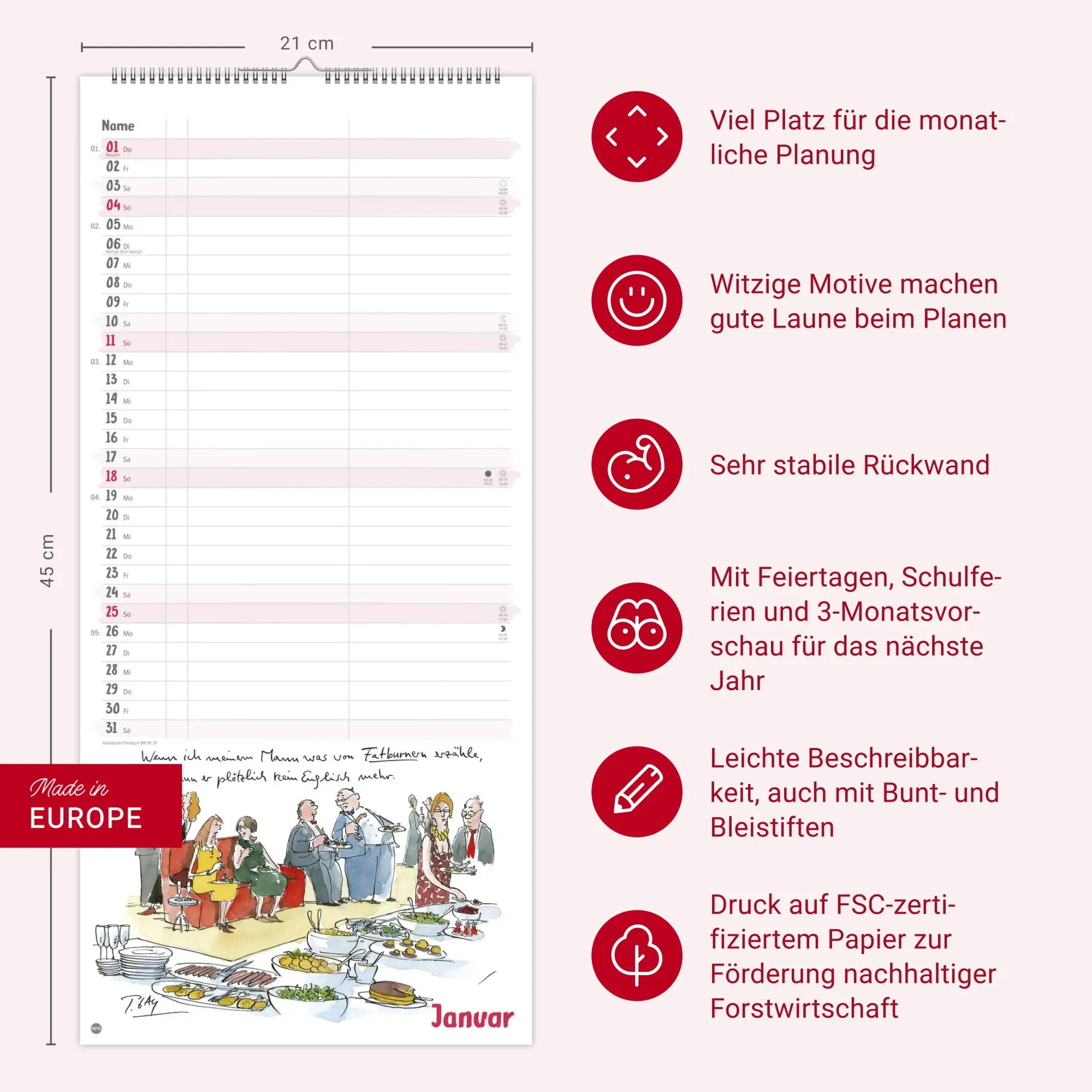 Bild: 9783756413775 | Peter Gaymann: Genuss pur Planer für zwei 2026 | Peter Gaymann | 14 S.