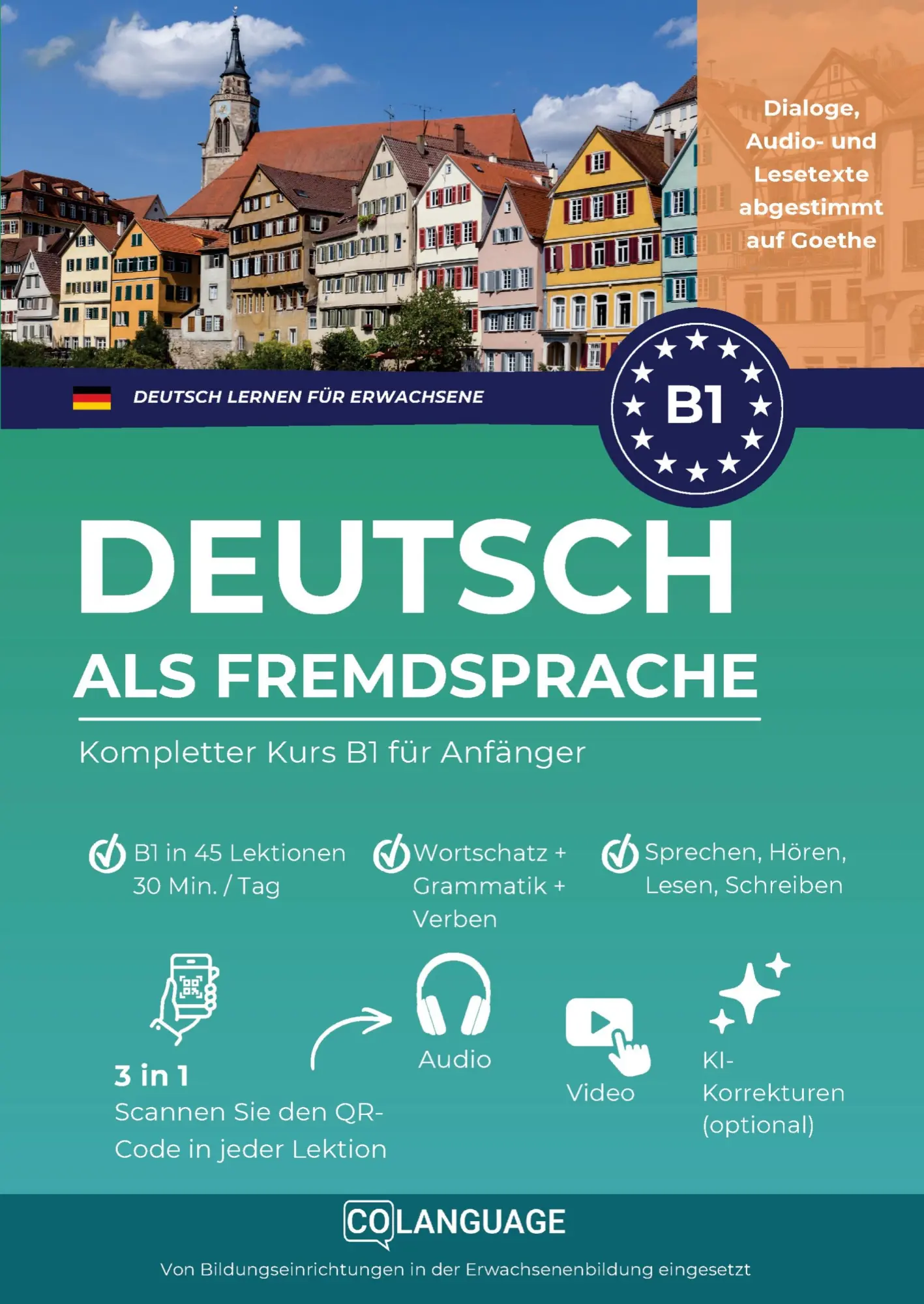 Cover: 9791388253775 | Deutsch als Fremdsprache lernen. Kompletter Kurs B1 für Anfänger