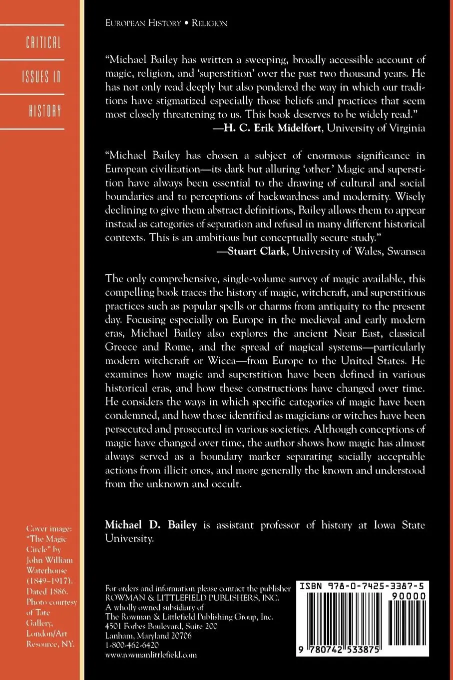 Rückseite: 9780742533875 | Magic and Superstition in Europe | Michael D. Bailey | Taschenbuch