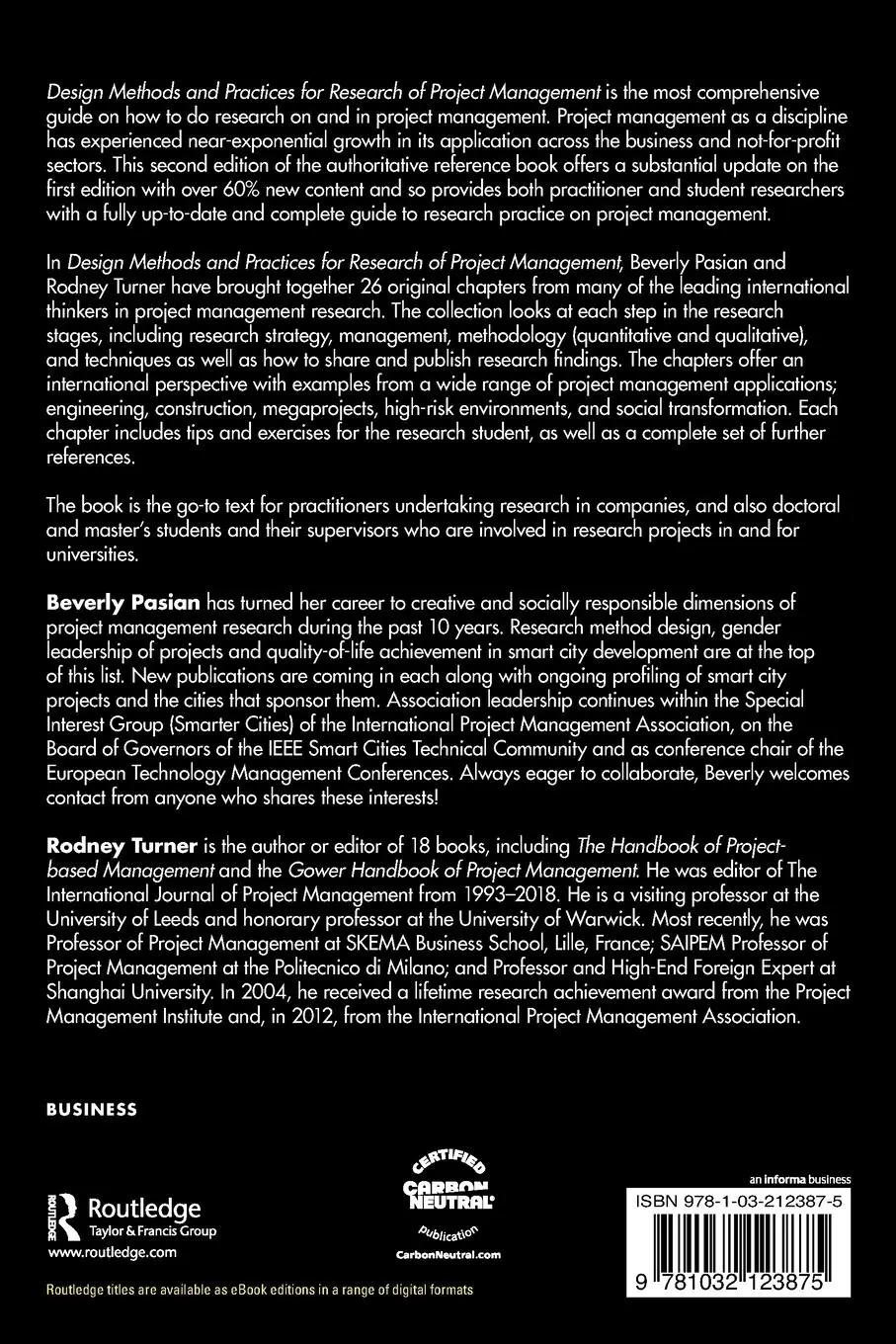 Rückseite: 9781032123875 | Design Methods and Practices for Research of Project Management | Buch