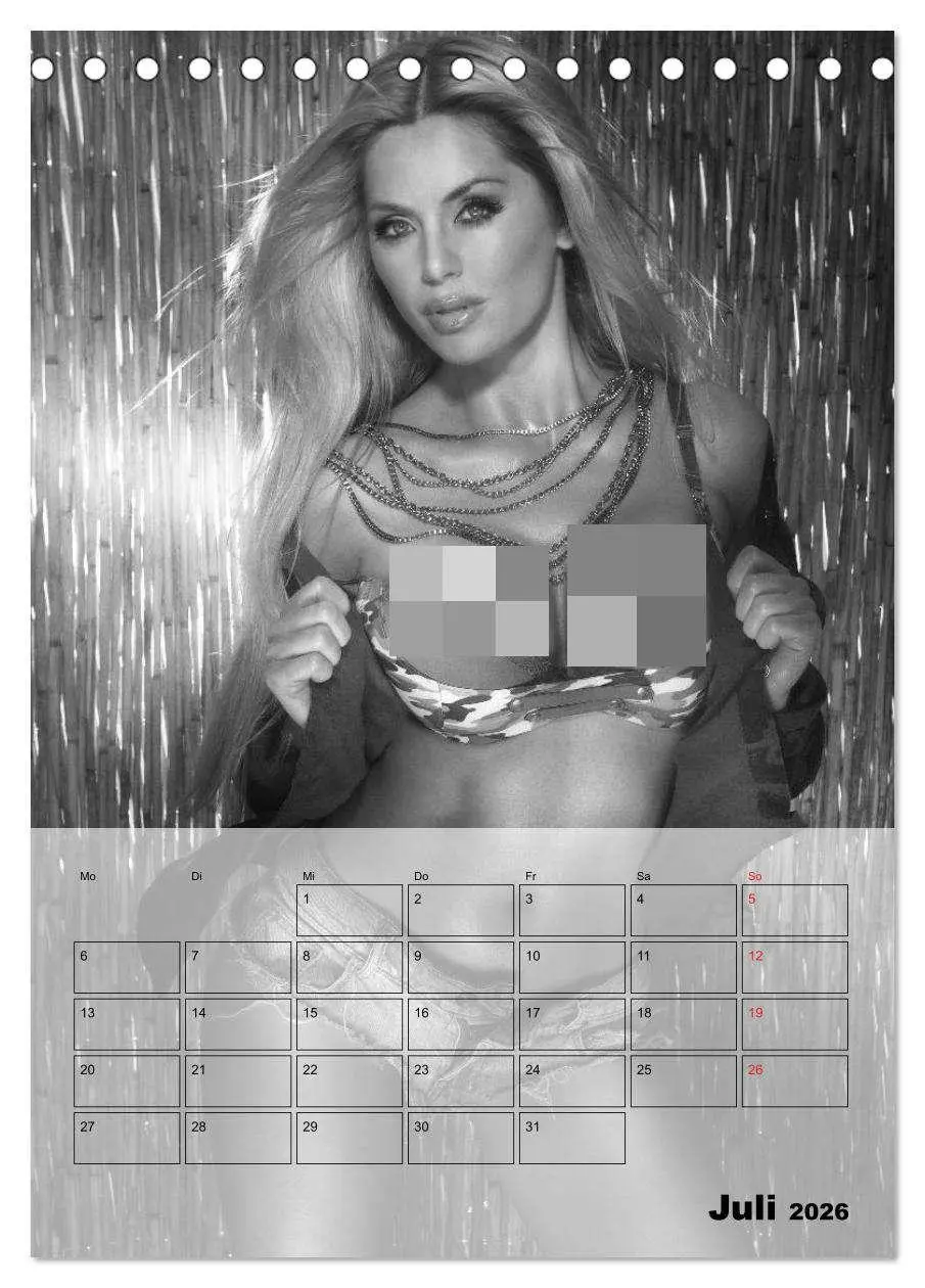 Bild: 9783516443875 | Knisternde Erotik in schwarz-weiß (Tischkalender 2026 DIN A5 hoch),...