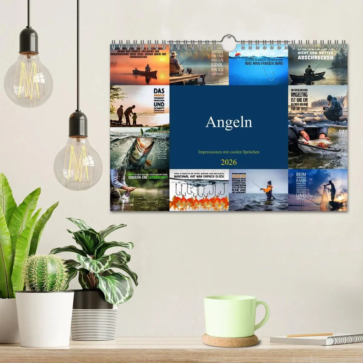Bild: 9783457343975 | Angeln - Impressionen mit coolen Sprüchen (Wandkalender 2026 DIN A4...