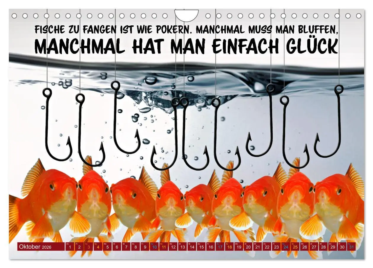 Bild: 9783457343975 | Angeln - Impressionen mit coolen Sprüchen (Wandkalender 2026 DIN A4...