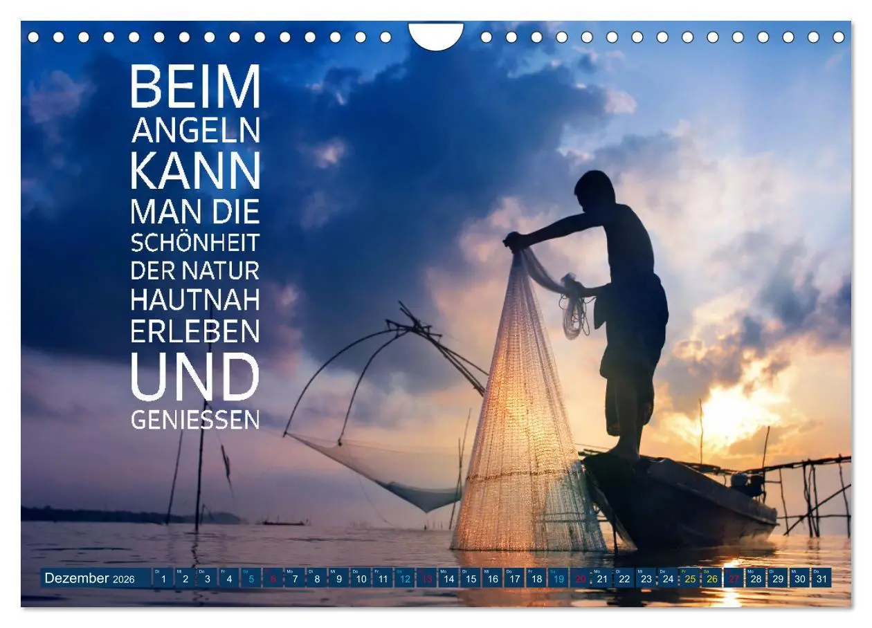 Bild: 9783457343975 | Angeln - Impressionen mit coolen Sprüchen (Wandkalender 2026 DIN A4...