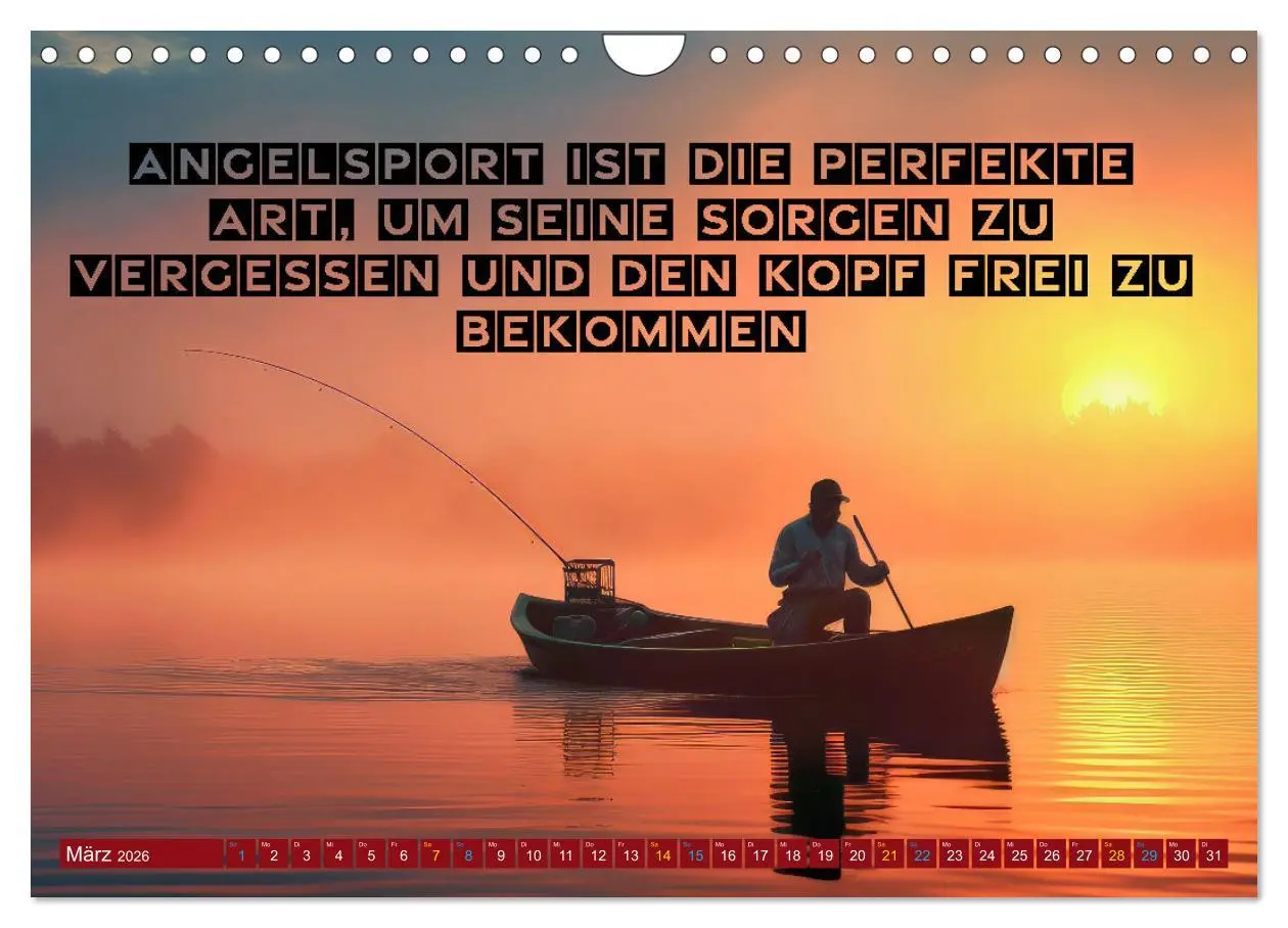 Bild: 9783457343975 | Angeln - Impressionen mit coolen Sprüchen (Wandkalender 2026 DIN A4...