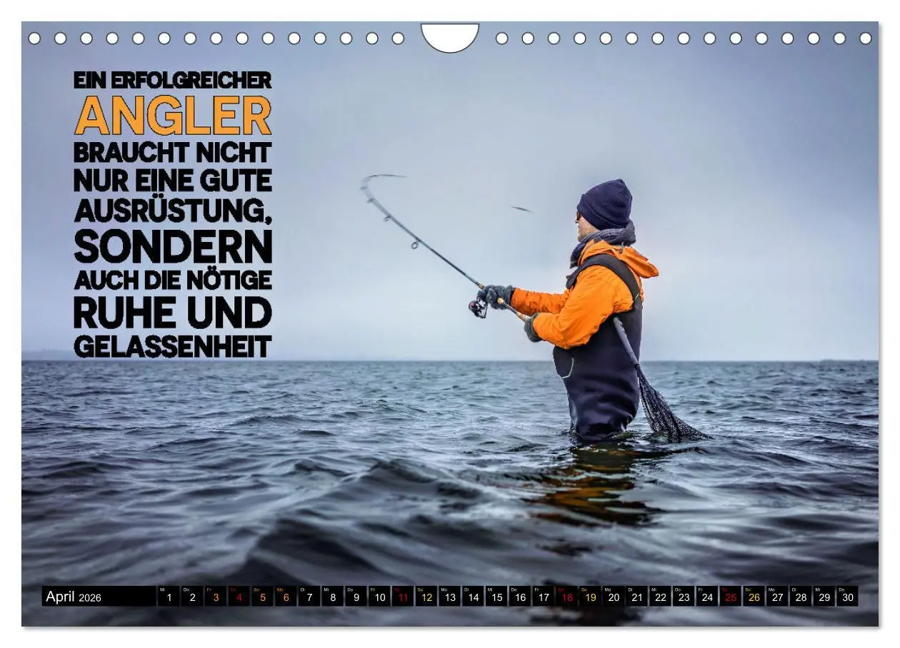 Bild: 9783457343975 | Angeln - Impressionen mit coolen Sprüchen (Wandkalender 2026 DIN A4...