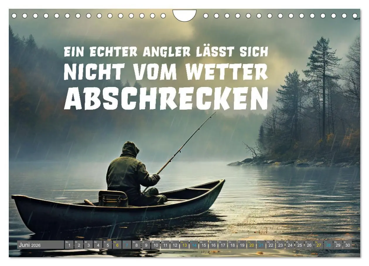 Bild: 9783457343975 | Angeln - Impressionen mit coolen Sprüchen (Wandkalender 2026 DIN A4...