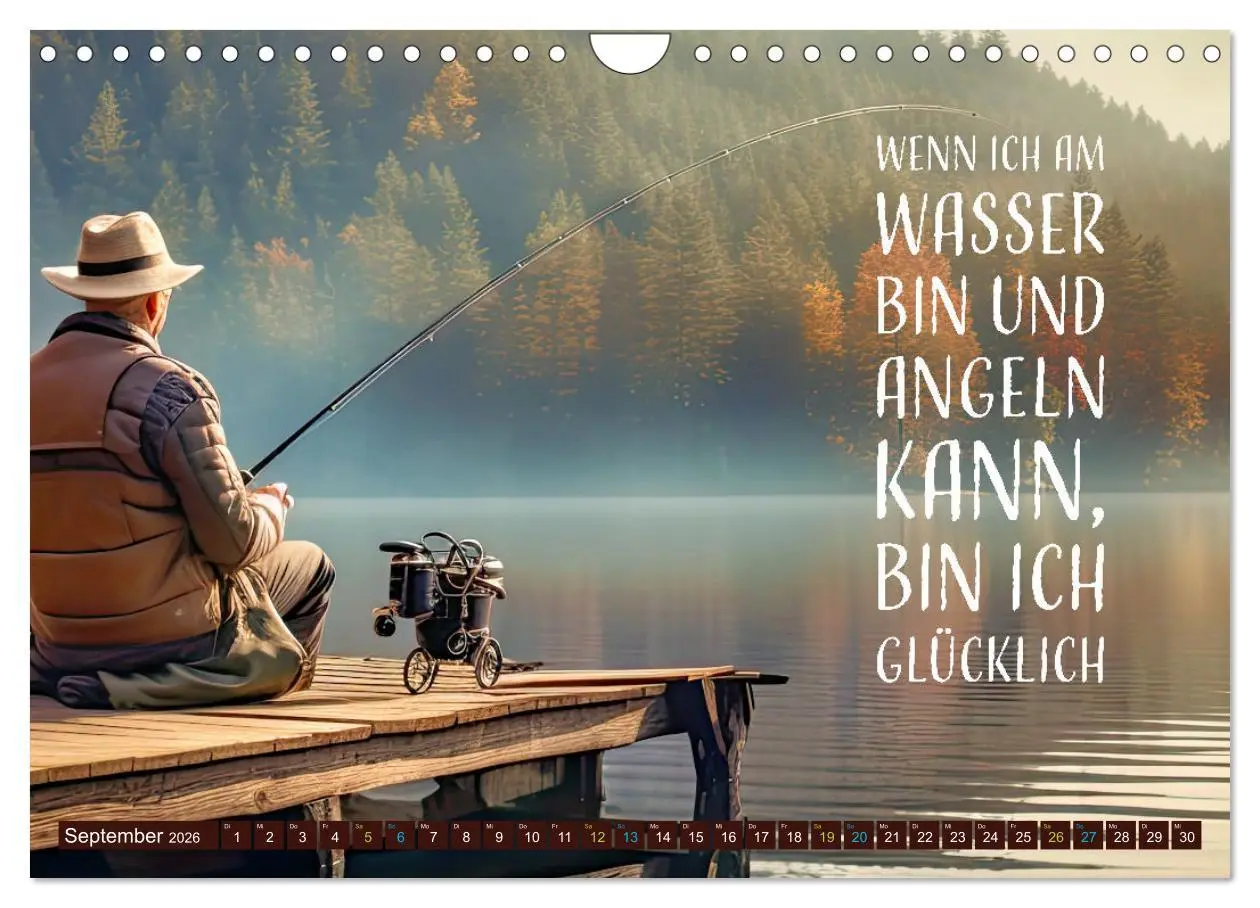 Bild: 9783457343975 | Angeln - Impressionen mit coolen Sprüchen (Wandkalender 2026 DIN A4...