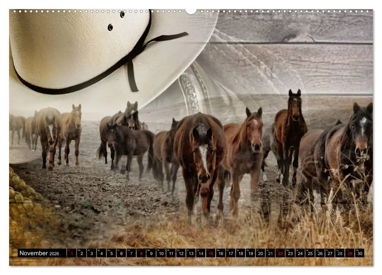 Bild: 9783457963975 | Western und Pferde (Wandkalender 2026 DIN A2 quer), CALVENDO...