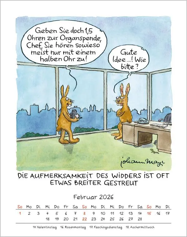Bild: 9783731883975 | Widder 2026 | Verlag Korsch | Kalender | Spiralbindung | 13 S. | 2026