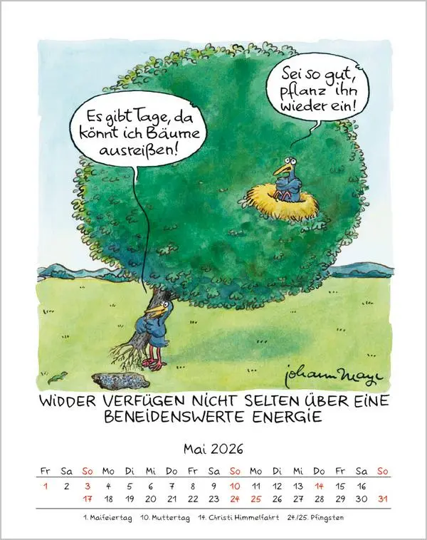 Bild: 9783731883975 | Widder 2026 | Verlag Korsch | Kalender | Spiralbindung | 13 S. | 2026