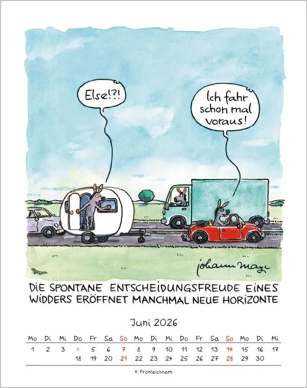 Bild: 9783731883975 | Widder 2026 | Verlag Korsch | Kalender | Spiralbindung | 13 S. | 2026