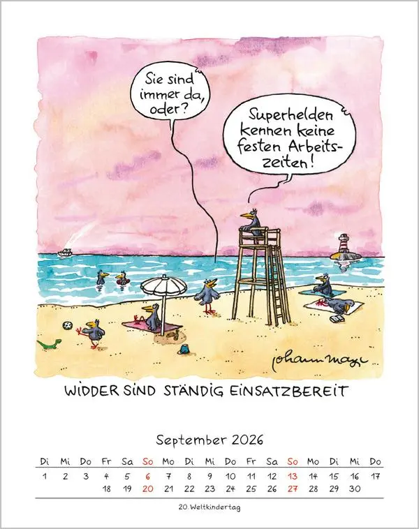 Bild: 9783731883975 | Widder 2026 | Verlag Korsch | Kalender | Spiralbindung | 13 S. | 2026