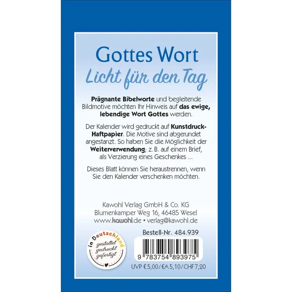 Bild: 9783754893975 | Gottes Wort - Licht für den Tag 2027 | Kalender | Spiralbindung | 2027