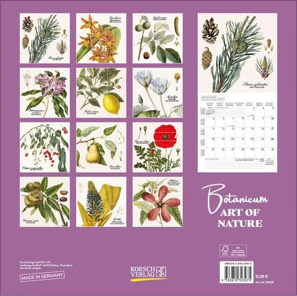Bild: 9783819303975 | Botanicum 2027 | Verlag Korsch | Kalender | 13 S. | Deutsch | 2027