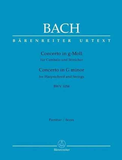 Cover: 9790006493975 | Concerto für Cembalo und Streicher g-Moll BWV 1058, Partitur | Bach