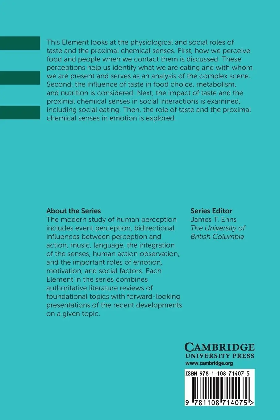 Rückseite: 9781108714075 | Chemical Senses in Feeding, Belonging, and Surviving | Breslin | Buch