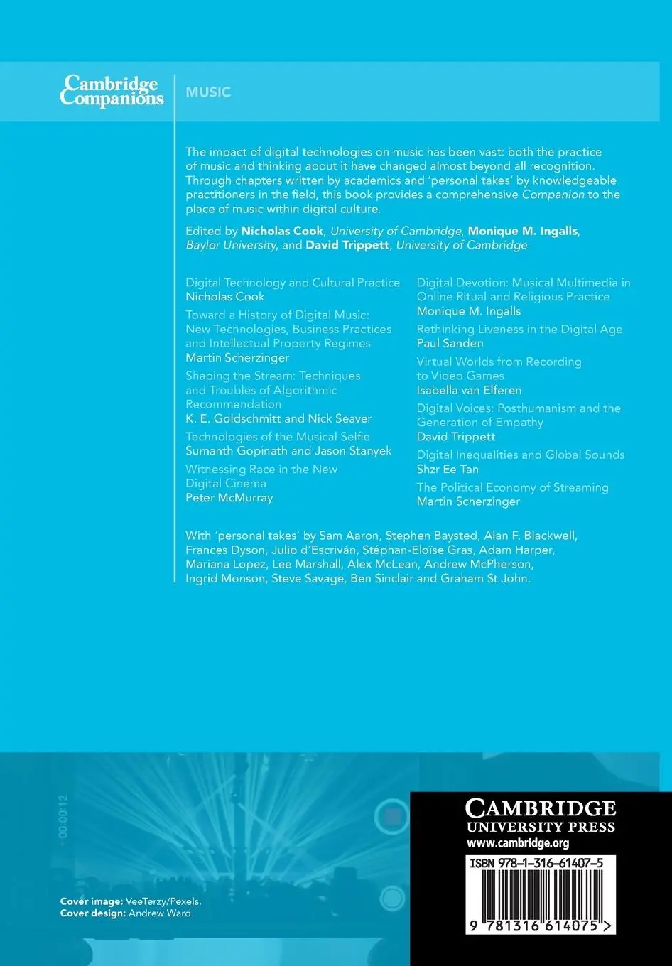 Rückseite: 9781316614075 | The Cambridge Companion to Music in Digital Culture | Cook (u. a.)