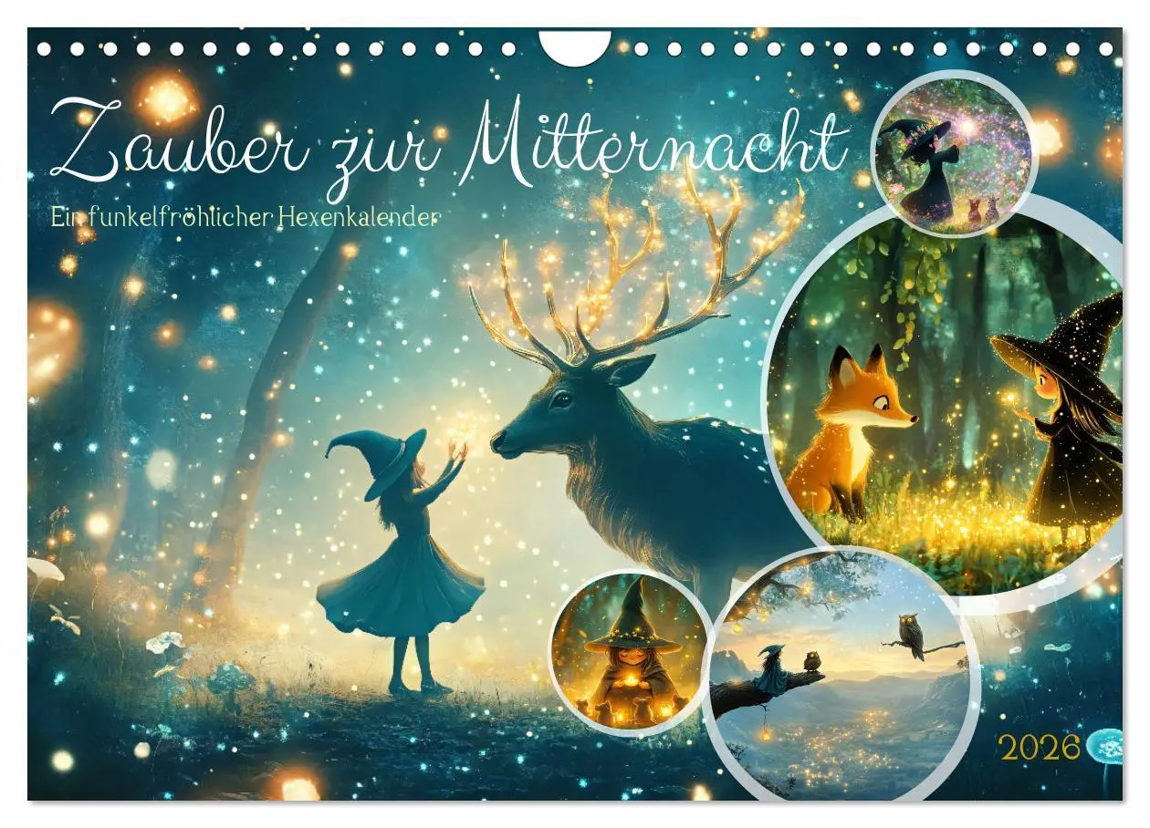 Cover: 9783457304075 | Zauber zur Mitternacht (Wandkalender 2026 DIN A4 quer), CALVENDO...