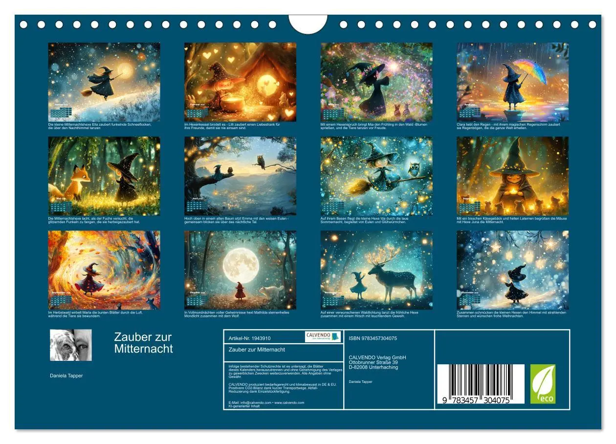 Bild: 9783457304075 | Zauber zur Mitternacht (Wandkalender 2026 DIN A4 quer), CALVENDO...