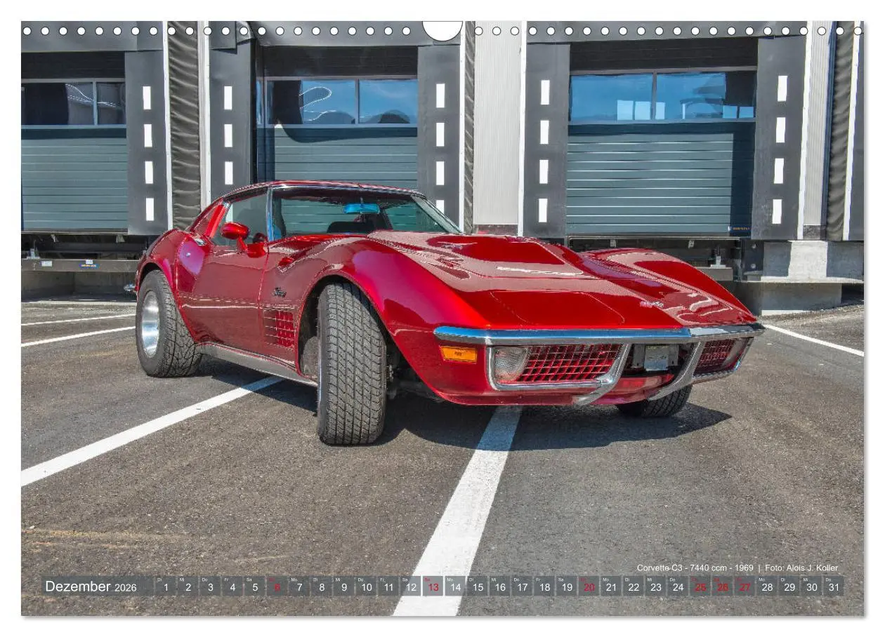Bild: 9783457854075 | Corvette Oldtimer 2026 (Wandkalender 2026 DIN A3 quer), CALVENDO...