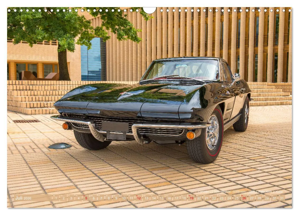 Bild: 9783457854075 | Corvette Oldtimer 2026 (Wandkalender 2026 DIN A3 quer), CALVENDO...
