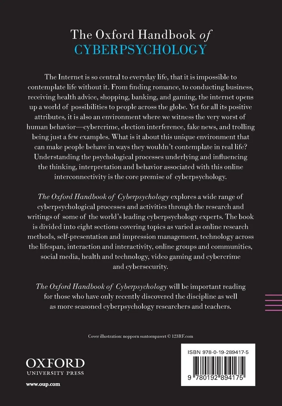 Rückseite: 9780192894175 | The Oxford Handbook of Cyberpsychology | Alison Attrill-Smith (u. a.)