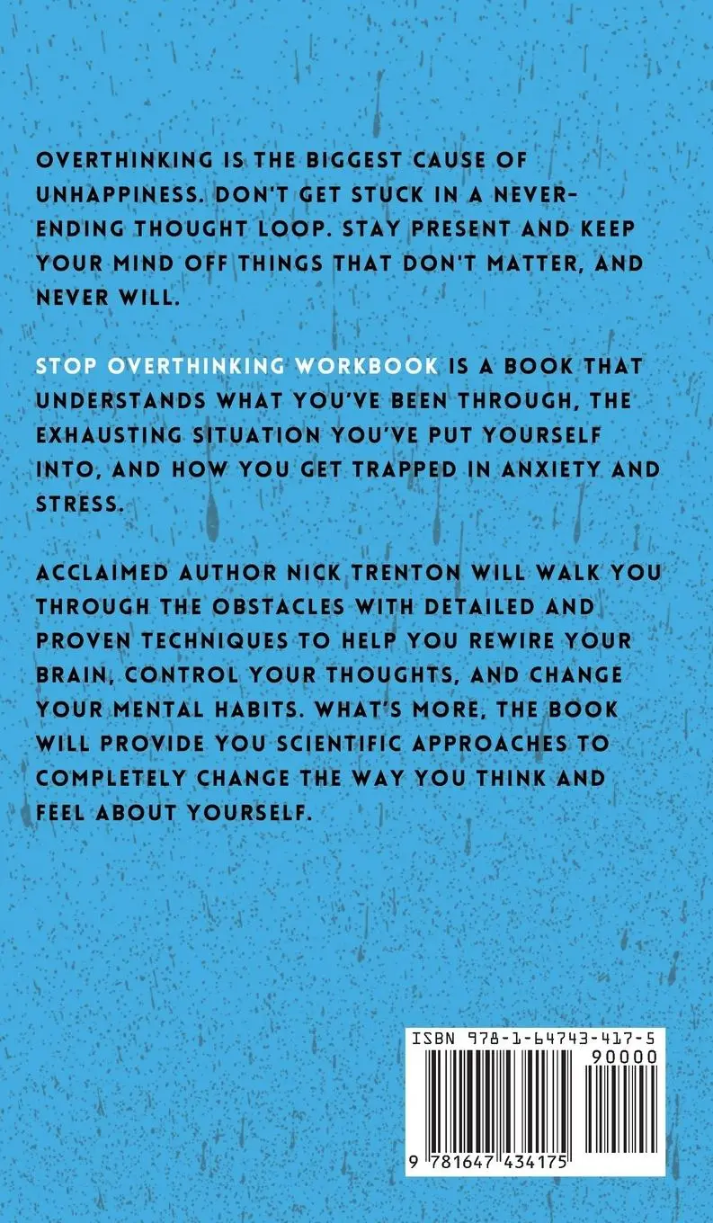 Rückseite: 9781647434175 | OFFICIAL WORKBOOK for STOP OVERTHINKING | Nick Trenton | Buch | 2022
