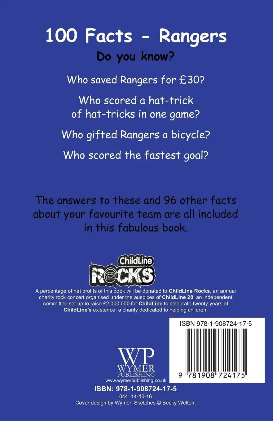 Rückseite: 9781908724175 | Rangers FC - 100 Facts | David Clayton | Taschenbuch | Englisch | 2016