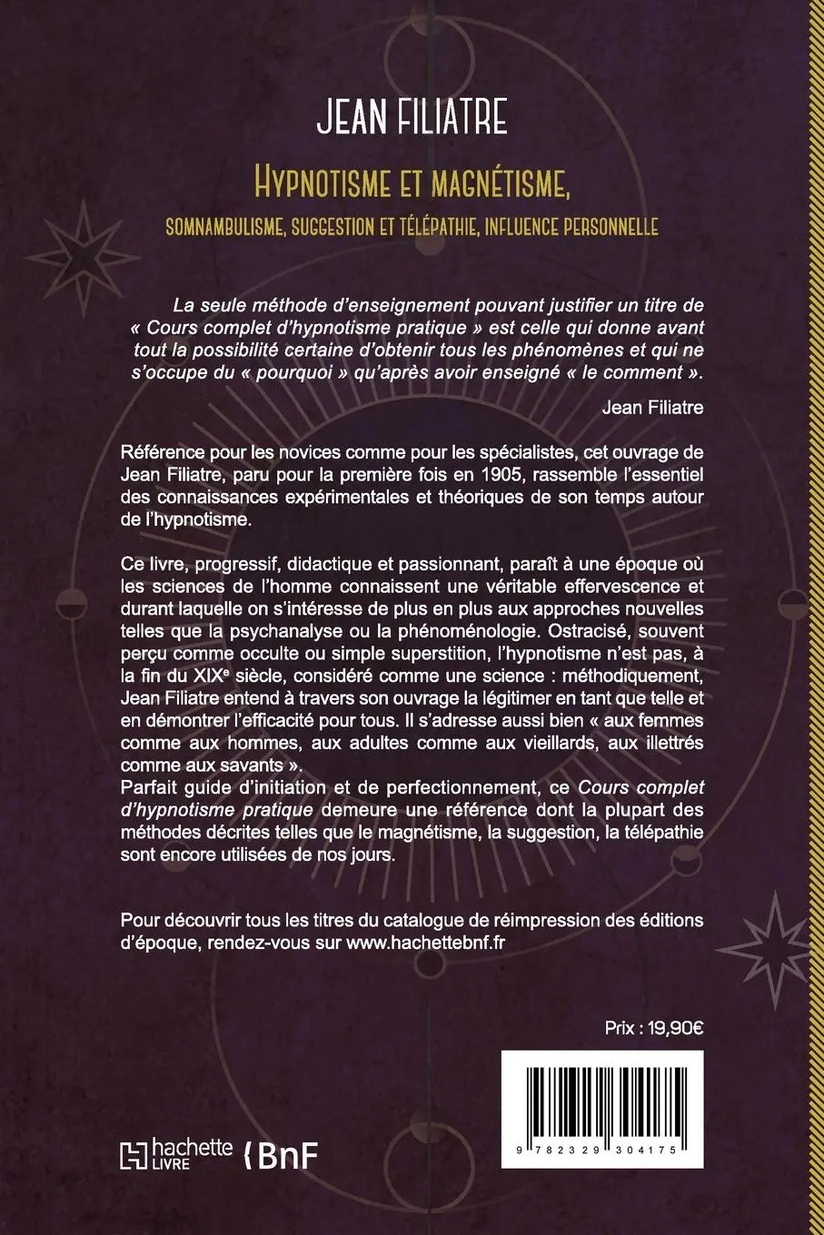 Rückseite: 9782329304175 | Hypnotisme Et Magnétisme, Somnambulisme, Suggestion Et Télépathie,...