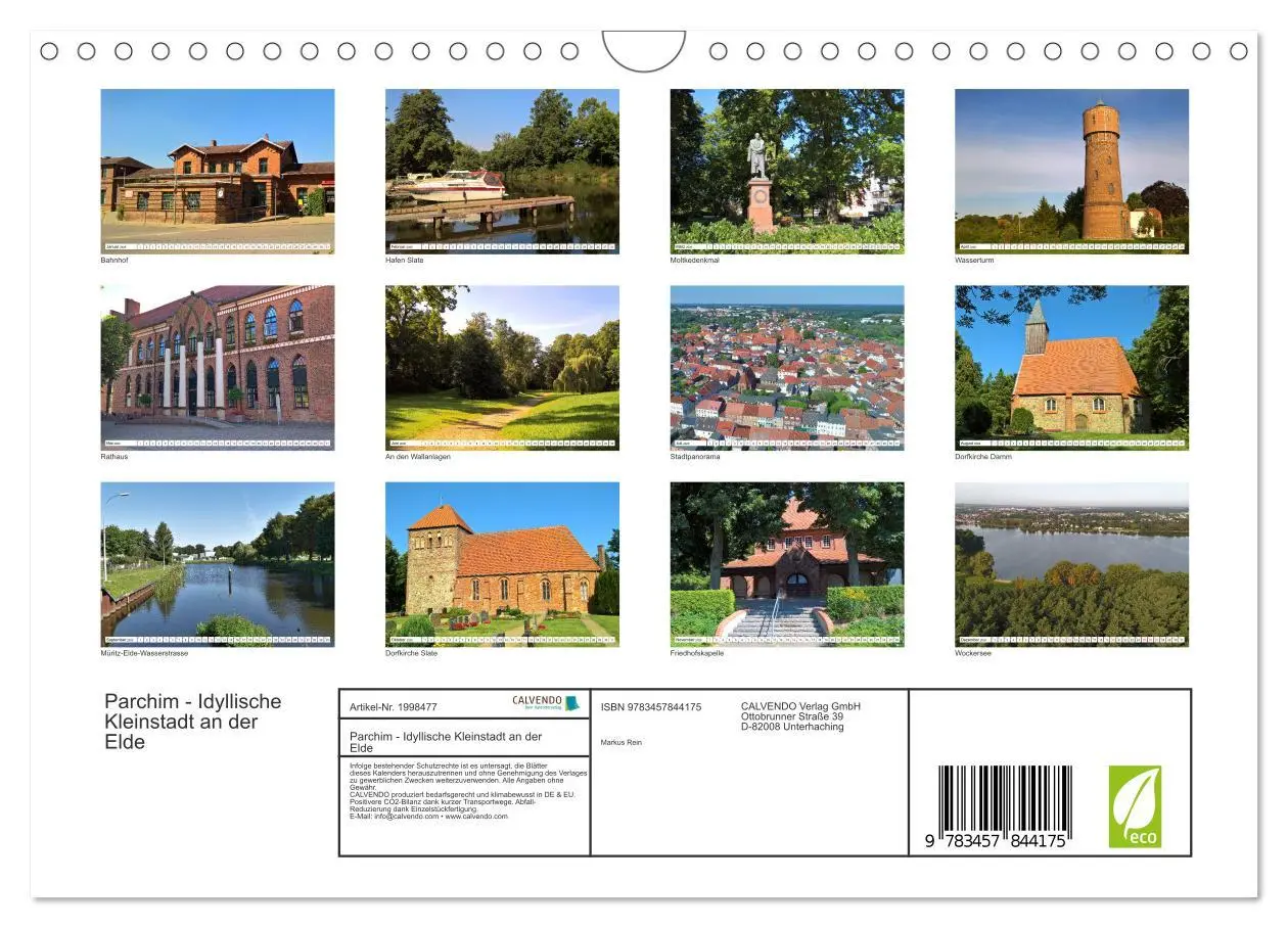 Bild: 9783457844175 | Parchim - Idyllische Kleinstadt an der Elde (Wandkalender 2026 DIN...