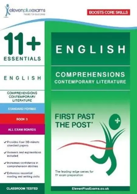 Cover: 9781912364275 | 11+ Essentials English: Comprehensions Contemporary Literature Book...