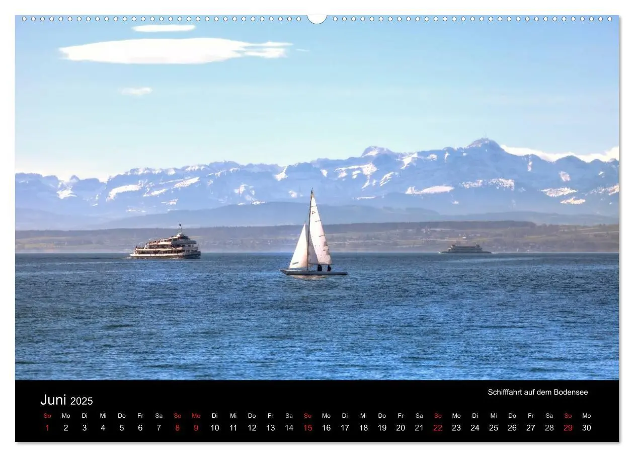 Bild: 9783435814275 | Bodensee (hochwertiger Premium Wandkalender 2025 DIN A2 quer),...
