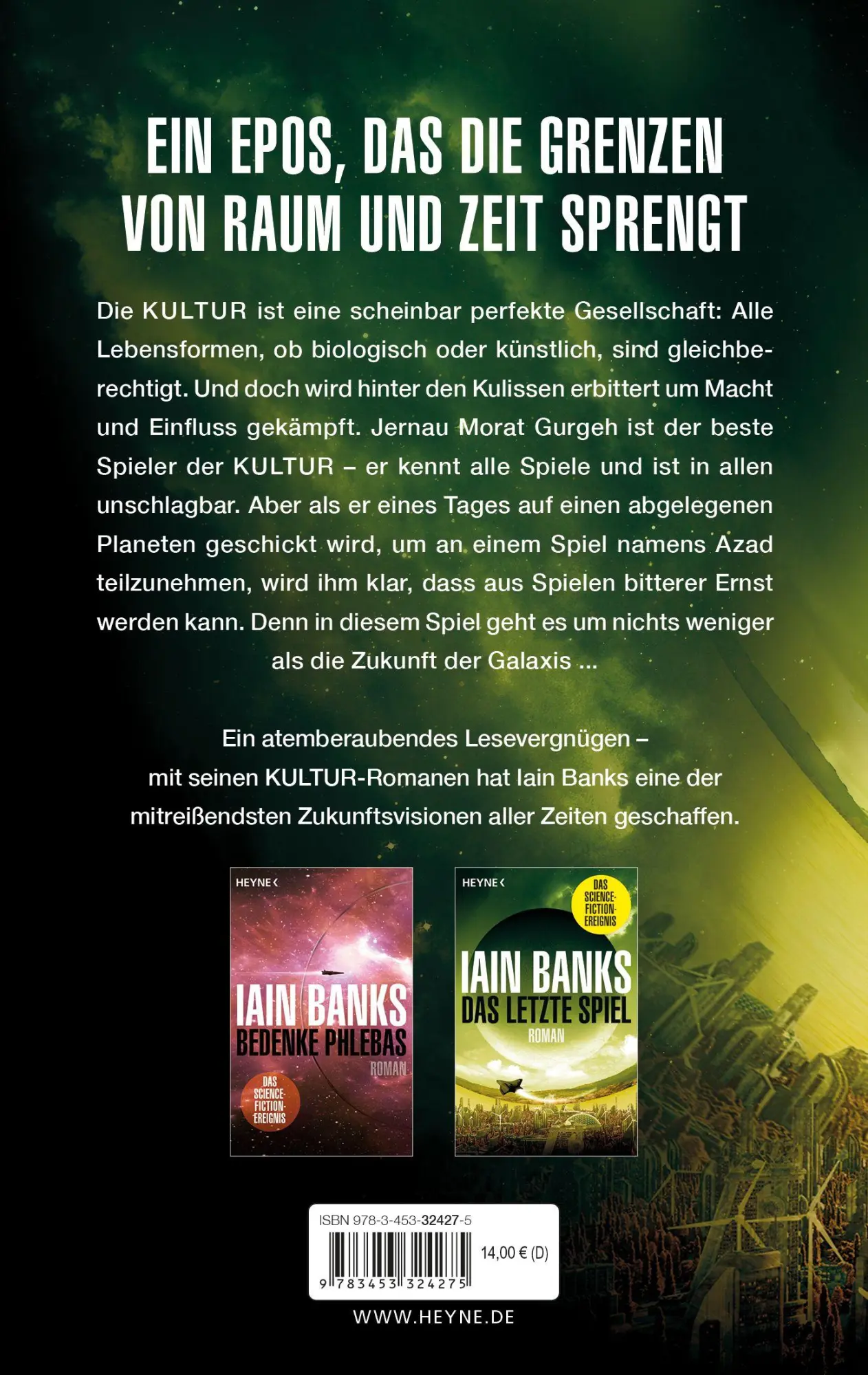 Bild: 9783453324275 | Das letzte Spiel | Roman | Iain Banks | Taschenbuch | 496 S. | Deutsch