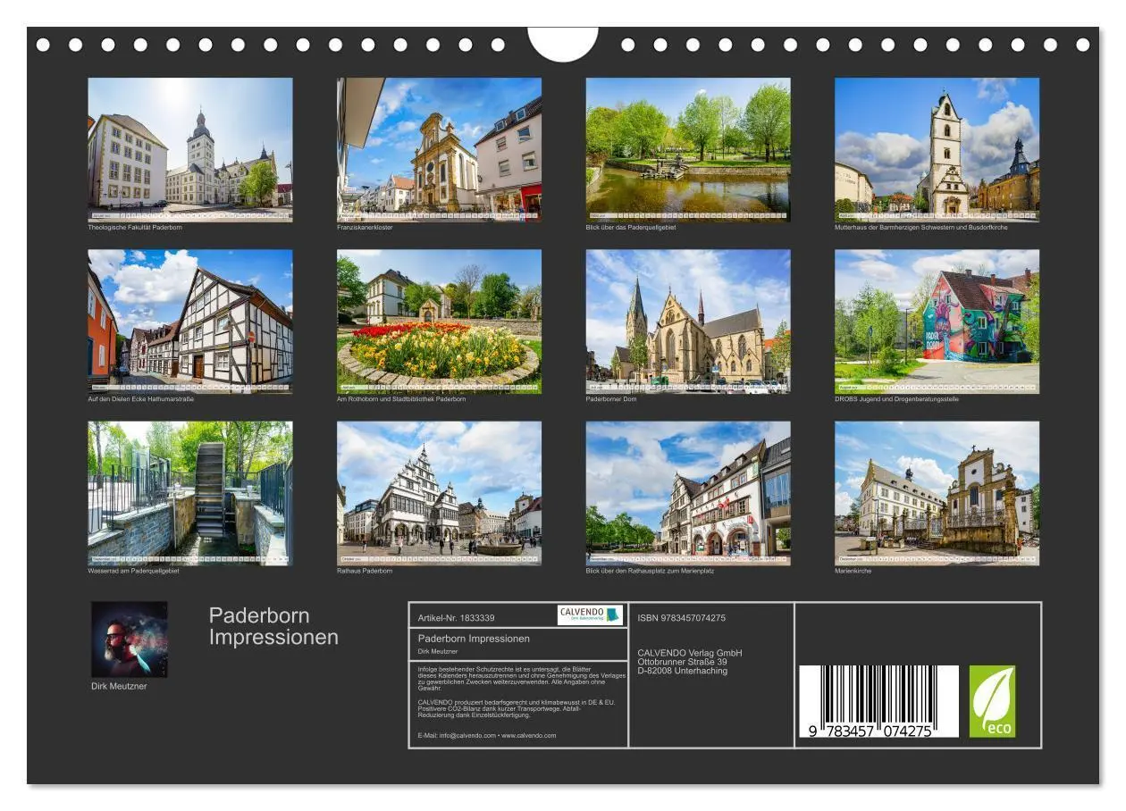 Bild: 9783457074275 | Paderborn Impressionen (Wandkalender 2025 DIN A4 quer), CALVENDO...