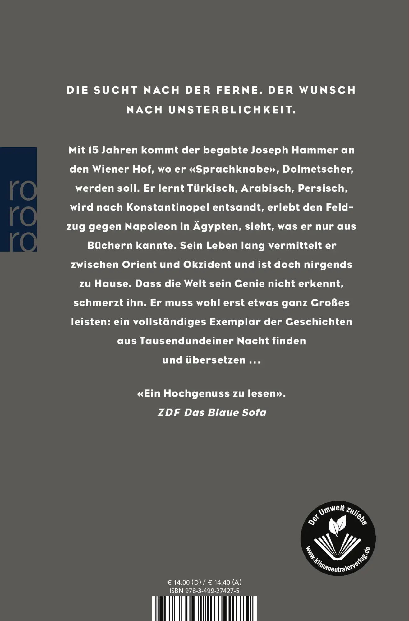 Rückseite: 9783499274275 | Der Hammer | Dirk Stermann | Taschenbuch | 448 S. | Deutsch | 2020