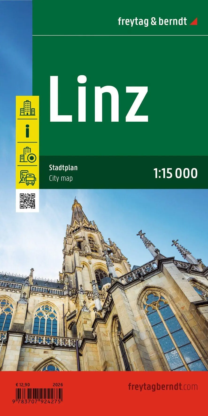 Cover: 9783707924275 | Linz, Stadtplan 1:15.000, freytag &amp; berndt | Freytag &amp; Berndt | 2026
